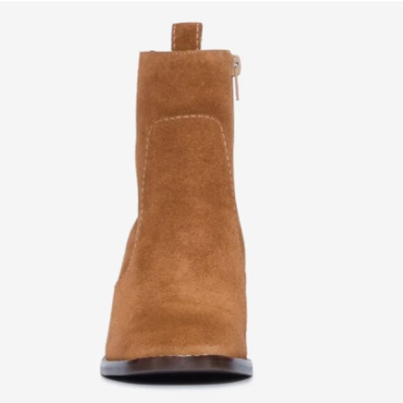 NEW BERNARDO Made In Brazil Suede Norwich Booties in tobacco for women 725 8j4 - Picture 6 of 9